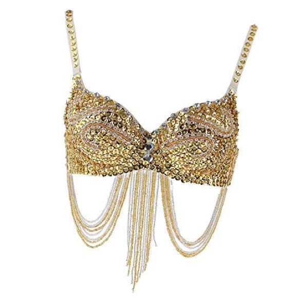 Other - Gold Sequined Bra